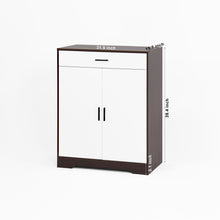 Load image into Gallery viewer, Freestanding Wooden Shoe Cabinet, 4 Tier Organizer With Drawer