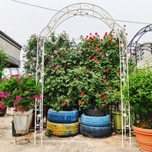 Load image into Gallery viewer, Metal Garden Arch Assemble Freely With 8 Styles Garden Arbor Trellis Climbing Plants Support Rose Arch