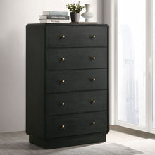Load image into Gallery viewer, Burton - 5 Drawer Chest Of Drawers - Black