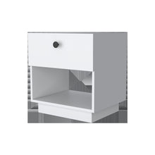 Load image into Gallery viewer, 20" One Drawer Nightstand With Integrated Tech - White