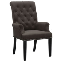 Load image into Gallery viewer, Norwich - Dining Arm Chair With Button Tufting And Rolled Top