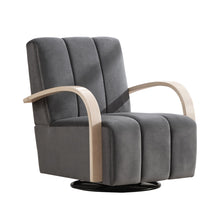 Load image into Gallery viewer, 360° Swivel Accent Chair With Armrests