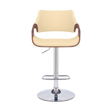 Load image into Gallery viewer, 45" Swivel Adjustable Height Bar Chair - Cream