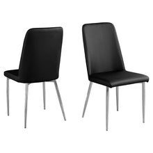 Load image into Gallery viewer, Faux Leather Dining Side Chairs (Set of 2) - Black