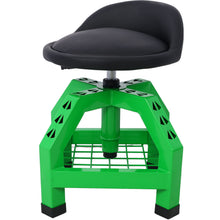 Load image into Gallery viewer, Pneumatic 360 Degree Swivel Stool, Mechanics Rolling Creeper Seat, Heavy Duty Rolling Mechanics Stool, Shop Stool With Casters