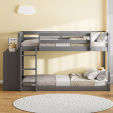 Load image into Gallery viewer, Bunk Bed With 4 Drawers And 3 Shelves