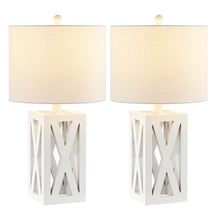 Load image into Gallery viewer, Table Lamps LED With Drum Shades (Set of 2) - White