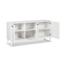 Load image into Gallery viewer, 59" Accent Cabinet With Six Shelves - White
