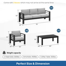 Load image into Gallery viewer, Outdoor Patio Set, All-Weather With Thick Cushions