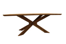 Load image into Gallery viewer, 79" Solid Wood Pedestal Base Dining Table - Natural