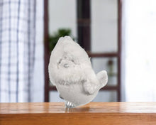 Load image into Gallery viewer, Fabric Bird Christmas Figurine (552218) - White / Silver