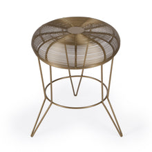 Load image into Gallery viewer, Iron Round End Table - Antique Gold