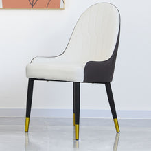 Load image into Gallery viewer, Modern Sponge-Filled Dining Chair, Solid Wood Metal Legs, Suitable For Restaurants, Living Rooms And Rooms (Set of 2)