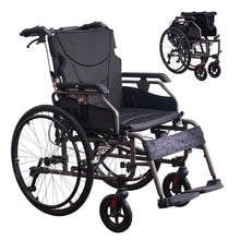 Load image into Gallery viewer, Premium Foldable Transport Wheelchair For Adults