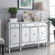 Load image into Gallery viewer, Battista - Mirrored 3 Drawer Wine Cabinet - Silver