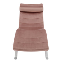Load image into Gallery viewer, Velvet Lounge Chair - Rose And Silver