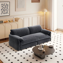 Load image into Gallery viewer, Queen Pull Out Sofa Bed With Side Storage