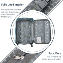 Load image into Gallery viewer, Softside Luggage Expandable 3 Piece Set Suitcase Upright Spinner Softshell Lightweight Luggage Travel Set