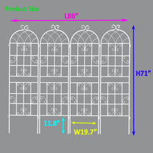 Load image into Gallery viewer, Metal Garden Rustproof Trellis For Climbing Plants Outdoor Flower Support