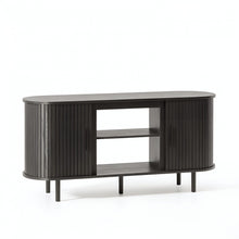 Load image into Gallery viewer, Fireplace TV Stand With Fireplace (734217) - Black