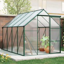 Load image into Gallery viewer, Polycarbonate house Raised Base And Anchor Aluminum Heavy Duty Walk-In houses For Outdoor Backyard In All Season