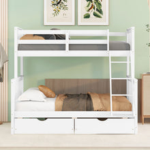 Load image into Gallery viewer, Bunk Bed With Ladders And 2 Storage Drawers