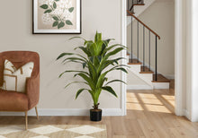 Load image into Gallery viewer, 47" Tall, Artificial Plant, Dracaena Tree, Indoor, Faux, Fake, Floor, Greenery, Potted, Real Touch, Decorative - Green / Black