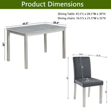 Load image into Gallery viewer, Dining Table Set, Table With A Rectangular Table And Upholstered Chairs