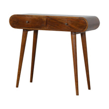 Load image into Gallery viewer, Solid Wood Curved Edge Console Table