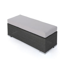Load image into Gallery viewer, Enthrallia - Outdoor Wicker Bench With Foam Filled Cushion