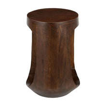Load image into Gallery viewer, 18" Solid Wood Round Pedestal End Table - Brown