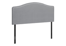 Load image into Gallery viewer, Queen Size, Bed Headboard Only, Upholstered, Transitional - Gray