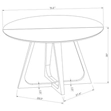 Load image into Gallery viewer, Imani - Round Marble Dining Table - Gold