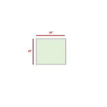 Load image into Gallery viewer, Square Coffee Table With Rustproof Frame And Clear Top - Brown Mix