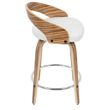 Load image into Gallery viewer, Grotto - Contemporary Fixed Height Counter Stool & Swivel With Round Footrest (Set of 2)
