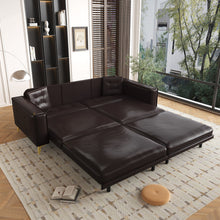 Load image into Gallery viewer, King Size Pull Out Sofa Bed 3 In 1