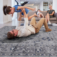 Load image into Gallery viewer, Marfi - 8' X 10' Oriental Area Rug - Gray / Blue