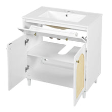 Load image into Gallery viewer, Modern Bathroom Vanity With Sink, Cabinet With Adjustable Shelf