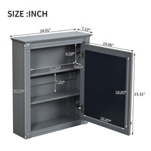 Load image into Gallery viewer, Wall Mounted Bathroom Storage Cabinet With Mirror, Medicine Cabinet With Height Adjustable Shelf