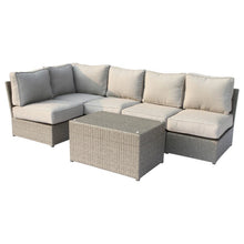 Load image into Gallery viewer, Comfortable Modern Patio Rattan Sectional Set With Cushions