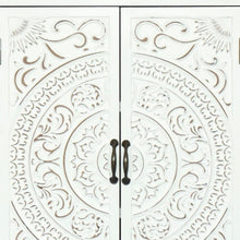 Load image into Gallery viewer, Wood Accent Cabinet With Two Doors Two Drawers - White