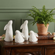 Load image into Gallery viewer, Bunny Rabbit Figurines (Set of 4) - White