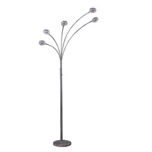 Load image into Gallery viewer, 5 Light Contempo Arc LED Floor Lamp - Silver