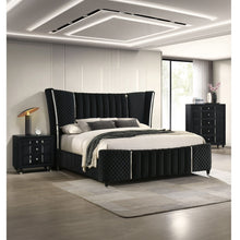 Load image into Gallery viewer, 1 Piece Tall Chest Upholstery Textured - Black