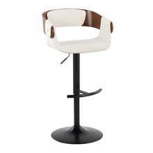 Load image into Gallery viewer, Elisa - Mid Century Modern Adjustable Barstool With Swivel & Rounded T Footrest (Set of 2)