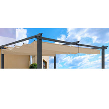 Load image into Gallery viewer, Replacement Canopy Top Cover Fabric For Outdoor Patio Retractable Pergola Sun-Shelter Canopy