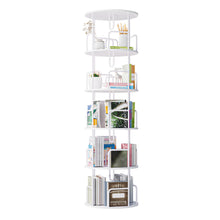 Load image into Gallery viewer, Rotating Bookshelf Tower 5 Tier Spinning 360 Degree Revolving Storage Shelf