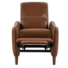 Load image into Gallery viewer, Upholstered Push Recliner Chair With Rubber Wood Legs For Living Room