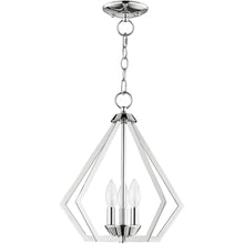 Load image into Gallery viewer, 16" Three Light Dimmable Chandelier With Shades - Silver