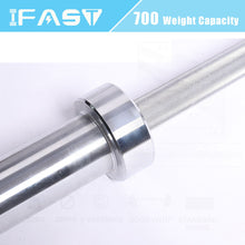 Load image into Gallery viewer, Barbell Bar For 2" Olympic Plates, Home Gym Weightlifting Bar 4Ft Solid Chrome Weight Bar 5Ft Fitness Training Curl Barbell 7.2Ft - Silver